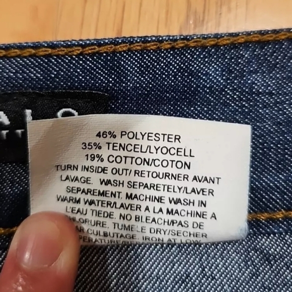 Buffalo David Bitton Hueston Coated Blue Denim Jeans Women 31 Straight High Rise - Picture 6 of 13